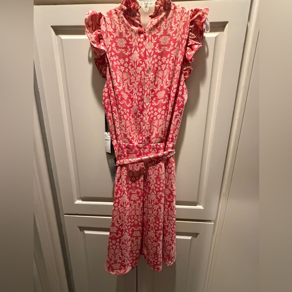 Vince Camuto Floral Belted Dress - NWT - Picture 2 of 4